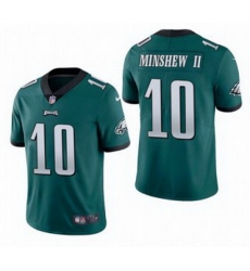 Men Philadelphia Eagles 10 Gardner Minshew II Green Vapor Untouchable Limited Stitched Jersey