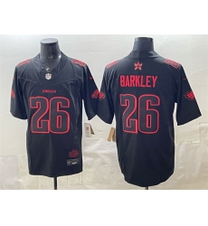 Men Philadelphia Eagles 26 Saquon Barkley Black 2025 F U S E Stranger Things Edition Vapor Limited Stitched Football Jersey Men Philadelphia Eagles 26 Saquon Barkley Black 2025 F U S E Stranger Things Edition Vapor Limited Stitched Football Jersey