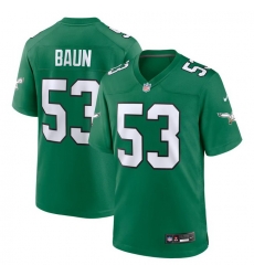 Men Philadelphia Eagles 53 Zack Baun Kelly Green Vapor Limited Jersey