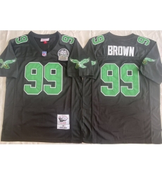 Men Philadelphia Eagles 99 Jerome Brown Black Throwback Stitched Football Jersey Men Philadelphia Eagles 99 Jerome Brown Black Throwback Stitched Football Jersey