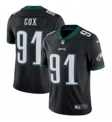 Youth Nike Philadelphia Eagles 91 Fletcher Cox Black Alternate Vapor Untouchable Limited Player NFL Jersey