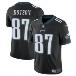 Youth Philadelphia Eagles 87 Jahan Dotson Black Vapor Untouchable Limited Stitched Football Jersey