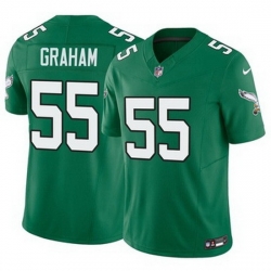 Youth Philadelphia Eagles Brandon Graham #55 Green Vapor Limited Stitched NFL Jersey