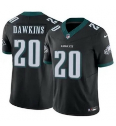 Youth Philadelphia Eagles Brian Dawkins #20 Black F U S E Stitched NFL Jersey