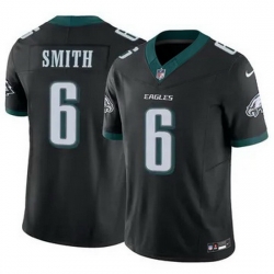 Youth Philadelphia Eagles DeVonta Smith #6 Black F U S E Stitched NFL Jersey