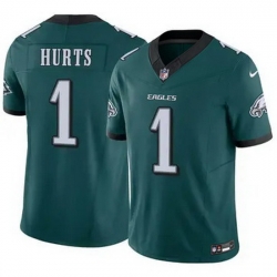 Youth Philadelphia Eagles Jalen Hurts 1 Green F U S E Stitched NFL Jersey