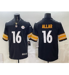 Men Pittsburgh Steelers 16 Drew Allar Black Vapor Limited Stitched Football Jersey Men Pittsburgh Steelers 16 Drew Allar Black Vapor Limited Stitched Football Jersey