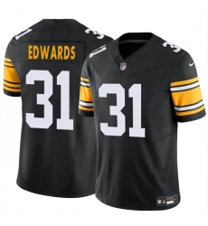 Men Pittsburgh Steelers 31 Daijun Edwards Black 2024 F U S E  Alternate Vapor Untouchable Limited Stitched Jersey