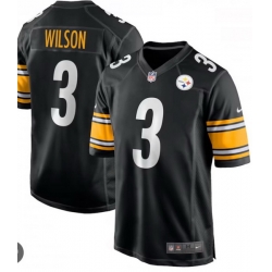 Youth Nike Russell Wilson #3 Black Pittsburgh Steelers Stitched Jersey