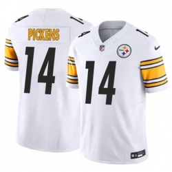 Youth Pittsburgh Steelers 14 George Pickens White Vapor Untouchable Limited Stitched Jersey