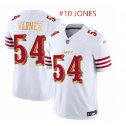 Men San Francisco 49ers 10 Mac Jones White 2025 F U S E Rivalries Vapor Limited Stitched Football Jersey