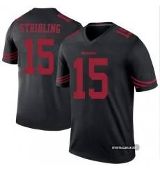 Men San Francisco 49ers 15 De Zhaun Stribling Black F U S E Stitched Football Jersey Men San Francisco 49ers 15 De Zhaun Stribling Black F U S E Stitched Football Jersey
