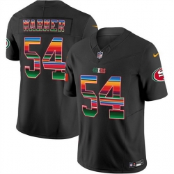 Men San Francisco 49ers  54 Fred Warner Black Mexico 2026 F U S E  Vapor Untouchable Limited Stitched Football Jersey