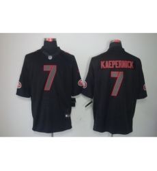 Nike San Francisco 49ers 7 Colin Kaepernick Black Limited Impact NFL Jersey