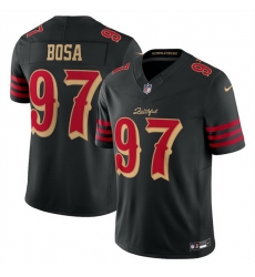 Women San Francisco 49ers 97 Nick Bosa Black 2025 F U S E Rivalries Vapor Limited Stitched Football Jersey Women San Francisco 49ers 97 Nick Bosa Black 2025 F U S E Rivalries Vapor Limited Stitched Football Jersey