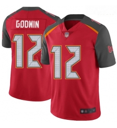 Buccaneers 12 Chris Godwin Red Team Color Men Stitched Football Vapor Untouchable Limited Jersey