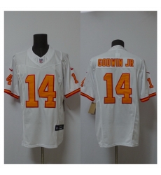 Men Tampa Bay Buccaneers 14 Chris Godwin Jr White 2025 F U S E Vapor Limited Stitched Jersey Men Tampa Bay Buccaneers 14 Chris Godwin Jr White 2025 F U S E Vapor Limited Stitched Jersey