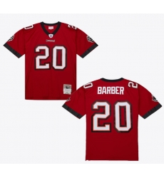 Men Tampa Bay Buccaneers 20 Ronde Barber Red 2002 23 Throwback Stitched Football Jersey