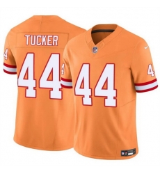 Men Tampa Bay Buccaneers 44 Sean Tucker Orange F U S E Throwback Limited Stitched Jersey