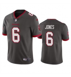 Men Tampa Bay Buccaneers 6 Julio Jones Grey Vapor Untouchable Limited Stitched Jersey