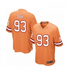 Mens Tampa Bay Buccaneers 93 Ndamukong Suh Limited Orange Glaze Alternate Football Jersey