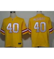 Nike Tampa Bay Buccaneers 40 Mike Alstott Yellow Game NFL Jersey