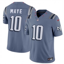 Men New England Patriots 10 Drake Maye 2025 F U S E Rivalries Vapor Limited Stitched Football Jersey