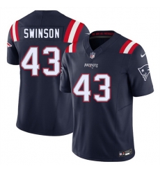 Men New England Patriots 43 Bradyn Swinson Navy 2025 F U S E Vapor Limited Stitched Football Jersey Men New England Patriots 43 Bradyn Swinson Navy 2025 F U S E Vapor Limited Stitched Football Jersey
