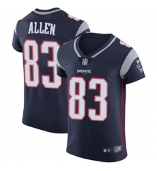 Men Nike Patriots #83 Dwayne Allen Navy Blue Team Color Stitched NFL Vapor Untouchable Elite Jersey