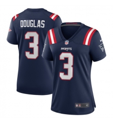 Women New England Patriots 3 Demario Douglas Navy 2025 Stitched Game Jersey Women New England Patriots 3 Demario Douglas Navy 2025 Stitched Game Jersey