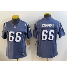 Women New England Patriots 66 Will Campbell 2025  Rivalries Stitched Football Jersey