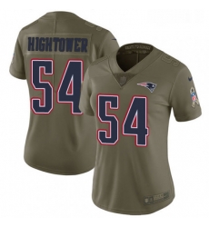 Womens Nike New England Patriots 54 Donta Hightower Limited Olive 2017 Salute to Service NFL Jersey