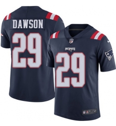 Nike Patriots #29 Duke Dawson Navy Blue Youth Stitched NFL Limited Rush Jersey