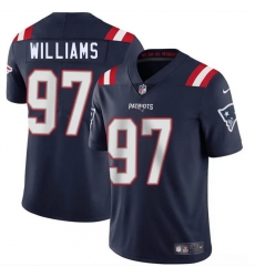 Youth New England Patriots 97 Milton Williams Navy 2025 Vapor Limited Stitched Football Jersey