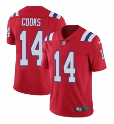 Youth Nike New England Patriots 14 Brandin Cooks Red Alternate Vapor Untouchable Limited Player NFL Jersey