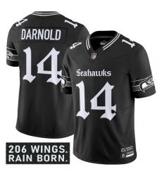 Men Seattle Seahawks 14 Sam Darnold Black 2025 F U S E 27Gothic Rain City Shadows Edition 27 Vapor Limited Stitched Football Jersey Men Seattle Seahawks 14 Sam Darnold Black 2025 F U S E 27Gothic Rain City Shadows Edition 27 Vapor Limited Stitched Football Jersey