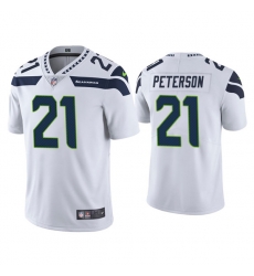 Men Seattle Seahawks 21 Adrian Peterson White Vapor Untouchable Limited Stitched Jersey