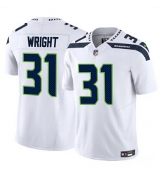 Men Seattle Seahawks 31 Jacardia Wright White 2025 F U S E Vapor Untouchable Limited Stitched Football Jersey Men Seattle Seahawks 31 Jacardia Wright White 2025 F U S E Vapor Untouchable Limited Stitched Football Jersey