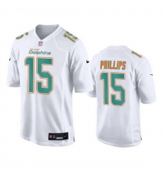 Men Miami Dolphins 15 Jaelan Phillips White Fashion Vapor Untouchable Stitched Football Jersey