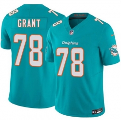 Men Miami Dolphins  78 Kenneth Grant Aqua 2026 F U S E  Vapor Limited Stitched Football Jersey