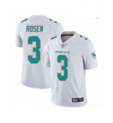 Mens Miami Dolphins 3 Josh Rosen White Vapor Untouchable Limited Player Football Jersey