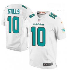 Mens Nike Miami Dolphins 10 Kenny Stills Elite White NFL Jersey