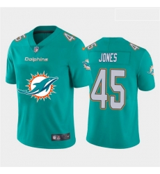 Nike Dolphins 45 Brandon Jones Aque Team Big Logo Vapor Untouchable Limited Jersey