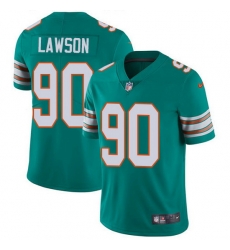 Nike Dolphins 90 Shaq Lawson Aqua Green Alternate Men Stitched NFL Vapor Untouchable Limited Jersey