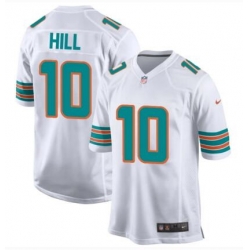 Youth Nike Miami Dolphins 10 Tyreek Hill White Vapor Limited NFL Jersey