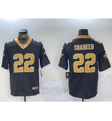 Men New Orleans Saints 22 Rashid Shaheed Black Vapor Limited Stitched Football Jersey