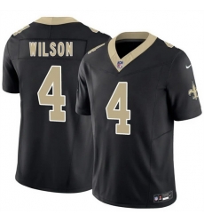 Men New Orleans Saints  4 Zach Wilson Black 2026 F U S E Vapor Limited Stitched Football Jersey
