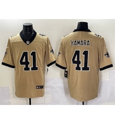 Men New Orleans Saints 41 Alvin Kamara Gold Alternate Vapor Limited Stitched Football Jersey Men New Orleans Saints 41 Alvin Kamara Gold Alternate Vapor Limited Stitched Football Jersey