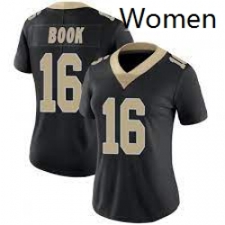 Women New Orlean Saints Ian Book 16 Black Vapor Limited Jersey