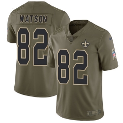 Limited Nike Olive Youth Benjamin Watson Jersey NFL 82 New Orleans Saints 2017 Salute to Service